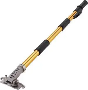 VEVOR Drywall Flat Box Handle, 40''-64'', Anodized Aluminum Flat Finishing Extension Handle, 5-Section Length Adjustable, Non-slip Grip and 360 Painting for Plasterboard, Wallboard, Sheetrock