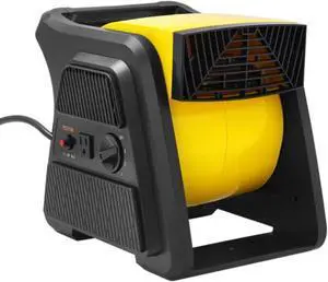 VEVOR Pivoting Utility Fan, 600 CFM High Velocity Floor Blower for Drying, Cooling, Ventilating, Exhausting, 300 Blowing Angle Air Mover, Portable Carpet Dryer Fan for Home, Work Shop