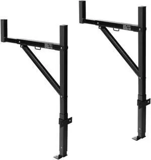 VEVOR Truck Rack, 19-34inch Extendable Truck Ladder Rack, 38.6"-43.6" Adjustable Height, 250 lbs Capacity Steel Ladder Rack for Truck, Heavy Duty Truck Bed Rack for Kayak, Surfboard, Lumber, Ladder