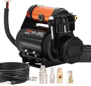 VEVOR Onboard Air Compressor Kit 150PSI Offroad Air Compressor Portable Tire Inflator Heavy Duty 3.5CFM Air Pump for Jeep SUV 4x4 Vehicle Compatibility with Air tools, Air horns, Lockers