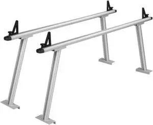 VEVOR Truck Rack, 800 lbs Capacity, 71"x31" Aluminum Ladder Rack for Truck with 8 Non-Drilling C-clamps, Heavy Duty Truck Bed Rack Two-Bar Set for Kayak, Surfboard, Lumber, Ladder