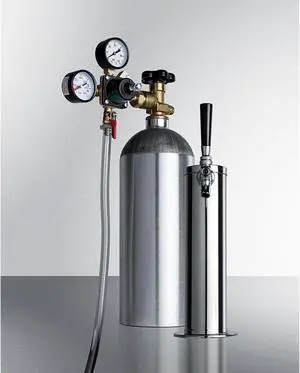 Tapping equipment with single tap to serve beer from most kegerators