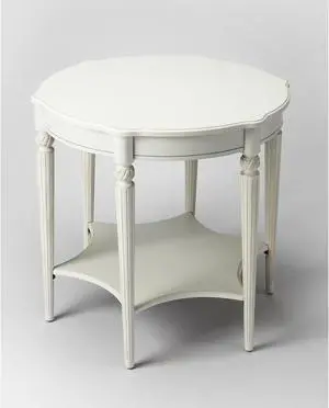 Butler Specialty Company, Bainbridge Round Side Table, White Butler Specialty Company, Bainbridge Round Side Table, White