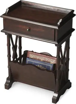 Butler Specialty Company, Cummings End Table with Storage, Black Butler Specialty Company, Cummings End Table with Storage, Black