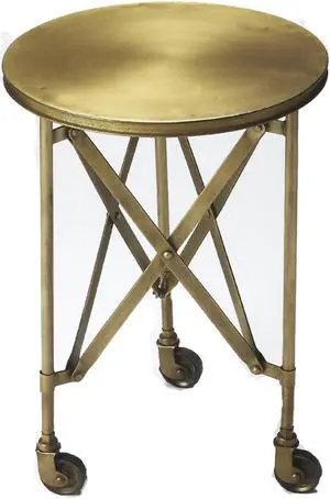 Butler Specialty Company, Costigan Antique Accent Table, Gold Butler Specialty Company, Costigan Antique Accent Table, Gold