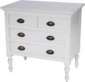 Butler Specialty Company, Easterbrook 4 Drawer Chest, White Butler Specialty Company, Easterbrook 4 Drawer Chest, White