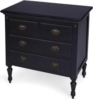 Butler Specialty Company, Easterbrook 4 Drawer Chest, Black Butler Specialty Company, Easterbrook 4 Drawer Chest, Black