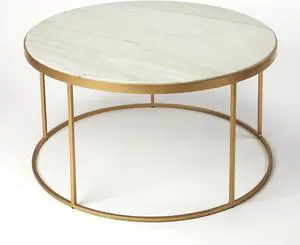 Butler Specialty Company, Triton Marble Coffee Table, Multi-Color Butler Specialty Company, Triton Marble Coffee Table, Multi-Color