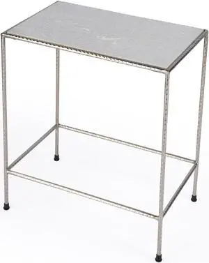Butler Specialty Company, Isa Marble End Table, White Butler Specialty Company, Isa Marble End Table, White