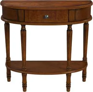 Butler Specialty Company, Mozart Demilune Console Table, Antique Cherry, Brown Butler Specialty Company, Mozart Demilune Console Table, Antique Cherry, Brown