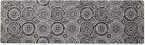 DII Black Kaleidoscope Tufted Mat 17.75x59 inch inches