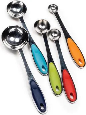 RSVP International Measuring Spoon - Color Handle (Set of 5)