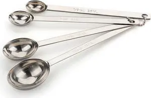 RSVP Long Handle Measuring Spoon Set Of 4