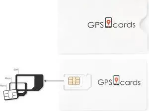 GPS.cards Tracking SIM for GlobalSat TR-300V GPS Asset Locator + Global Coverage