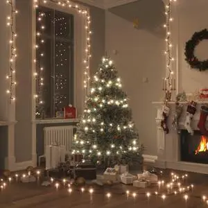 vidaXL Light String Christmas Lighting with 8 Effects and 400 LEDs Warm White