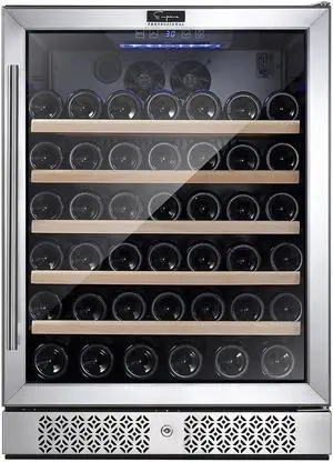 Empava 24 Inch Wine Cooler Wine Fridge 52 Bottles WC03S