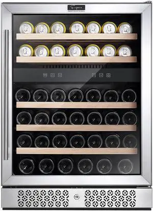 Empava 24 Inch Dual Zone Wine Cooler Beverage Fridge WC04D
