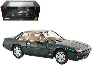 Ferrari 412 Green Limited Edition Elite 1/43 Diecast Model Car by Hotwheels