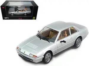 Ferrari 412 Silver Limited Edition Elite 1/43 Diecast Model Car by Hotwheels