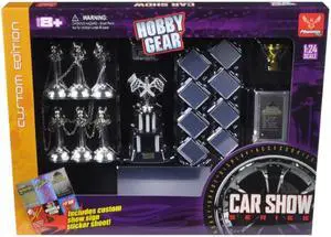 "Car Show Trophy Winner" Accessories Set for 1/24 Model Cars by Phoenix Toys