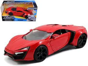 Lykan Hypersport Red "Fast & Furious 7" (2015) Movie 1/24 Diecast Model Car by Jada