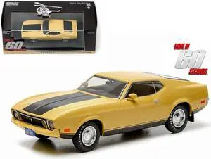 1973 Ford Mustang Mach 1 Yellow "Eleanor" "Gone in Sixty Seconds" Movie (1974) 1/43 Diecast Model Car by Greenlight
