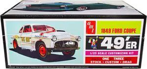 Skill 2 Model Kit 1949 Ford Coupe "The 49'er" 3-in-1 Kit 1/25 Scale Model by AMT