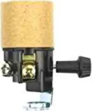 3466620 PHEN SOCKET MED HICKEY Jandorf Phenolic Medium Base Turn Knob Socket (Pack of 1)
