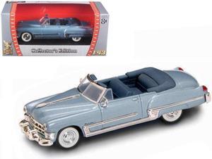 1949 Cadillac Coupe DeVille Convertible Blue Metallic 1/43 Diecast Model Car by Road Signature