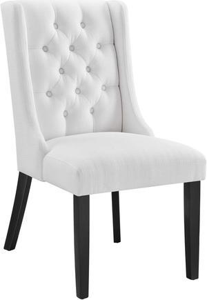 Baronet Button Tufted Fabric Dining Chair
