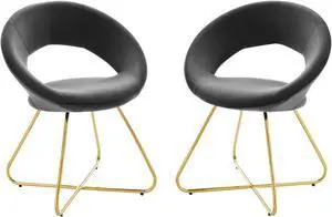 Nouvelle Performance Velvet Dining Chair Set of 2