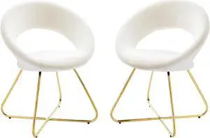 Nouvelle Performance Velvet Dining Chair Set of 2
