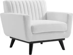 Engage Channel Tufted Fabric Armchair