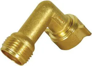 Camco (22505) 90 Degree Hose Elbow- Eliminates Stress and Strain On RV Water Intake Hose Fittings, Solid Brass