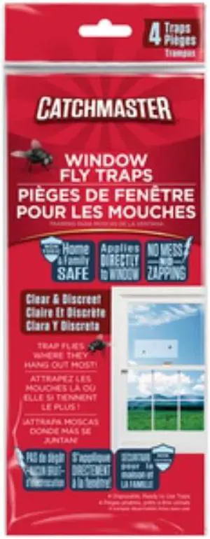 CATCHMASTER 904 Fly Trap,7 In. L,3 In. W,PK4