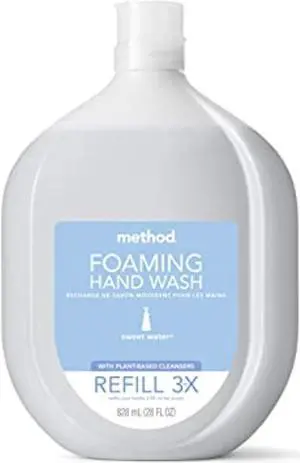 1022497 FOM HND WSH SWT WTR 28OZ Method Sweet Water Scent Antibacterial Foam Hand Wash 28 oz (Pack of 4)