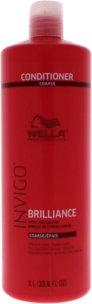 Invigo Brilliance Conditioner For Coarse Hair by Wella for Unisex - 33.8 oz Conditioner