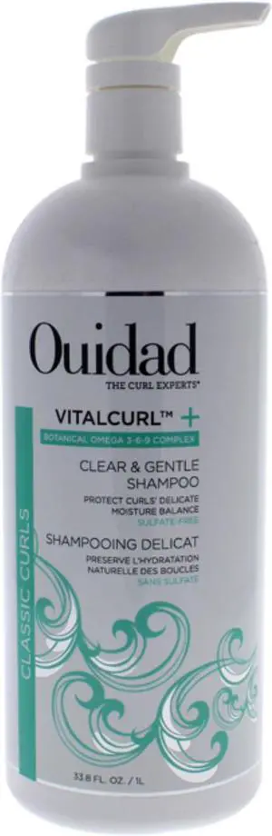 VitalCurl Plus Clear and Gentle Shampoo by Ouidad for Unisex - 33.8 oz Shampoo