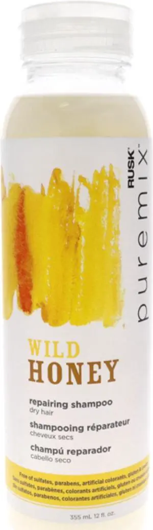 Puremix Wild Honey Repairing Shampoo - Dry Hair by Rusk for Unisex - 12 oz Shampoo