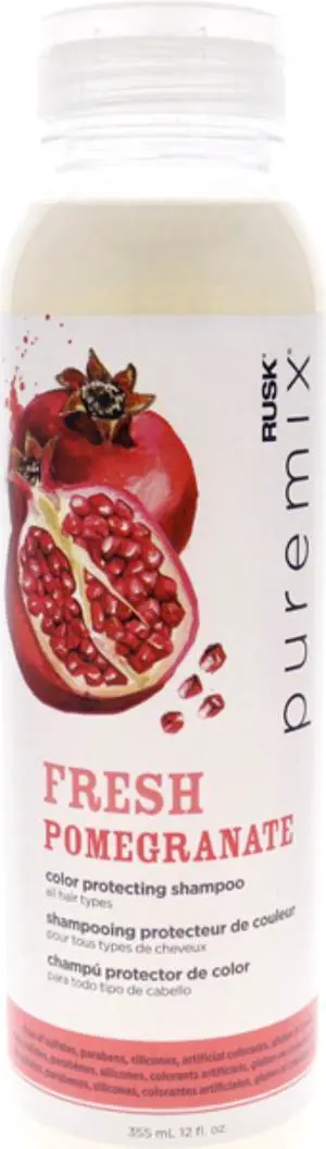 Puremix Fresh Pomegranate Color Protecting Shampoo by Rusk for Unisex - 12 oz Shampoo