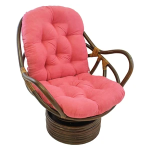 Blazing Needles Solid Microsuede Swivel Rocker Chair Cushion, 48" x 24", Berry Berry Blazing Needles Solid Microsuede Swivel Rocker Chair Cushion, 48" x 24", Berry Berry