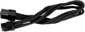 Silverstone Tek Sleeved Extension Power Supply Cable with 1 x 6-Pin to PCI-E 6-Pin Connector (PP07-IDE6B)