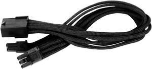 Silverstone Tek Sleeved Extension Power Supply Cable with 1 x 8-Pin to PCI-E 8-Pin Connector (PP07-PCIB)