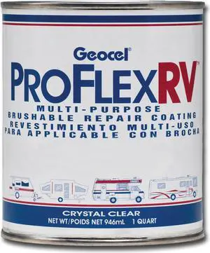 Geocel GC23200 Pro Flex RV Multi-Purpose Brushable Repair Coating - Clear, 1 Quart
