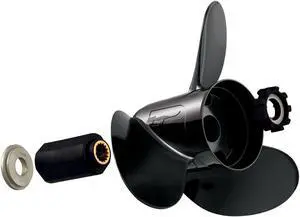 Turning Point Propellers 21431930 Hustler 4-Blade Aluminum Propeller for 40-150hp Engines with 4.25" Gearcase - 13" x 19", Right Hand Prop LE1/LE2-1319-4