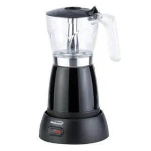Brentwood TS-119BK 6-Cup Electric Moka Pot Espresso Machine (Black)
