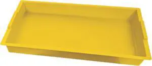 Deflecto 39507YEL Little Artist Antimicrobial Kids Finger Paint Tray (Yellow)