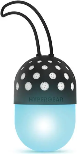 HyperGear 15715 Go-Glo Indoor and Outdoor Bluetooth Light-up-LED 3-Watt Portable Speaker (Black)