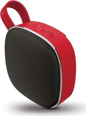 HyperGear 15712 Fabrix Mini 3-Watt Portable Bluetooth Rechargeable Speaker with Microphone (Red)