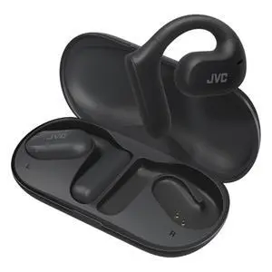 JVC HANP35TB Bluetooth Nearphones, True Wireless with Charging Case, Black, HA-NP35T